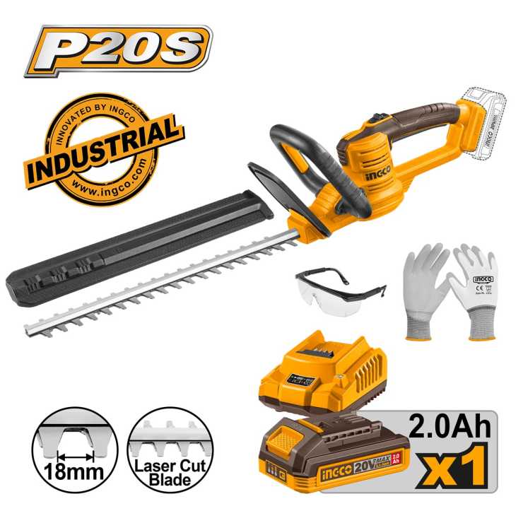 Ingco Μπορντουροψάλιδο Μπαταρίας 20V Li-Ion CHTLI20461E