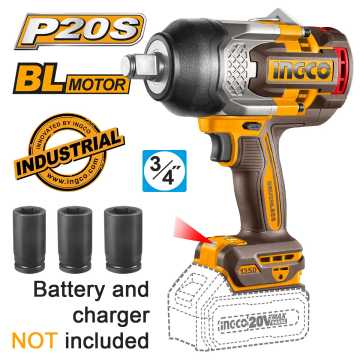 Ingco Κρουστικό Μπουλονόκλειδο Μπαταρίας 20V Li-Ion SOLO 1350-1900Nm CIWLI201351