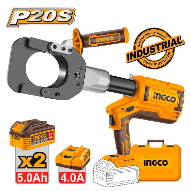Ingco Υδραυλικός Κόφτης Καλωδίων Μπαταρίας 20V Li-Ion CRCLI2005