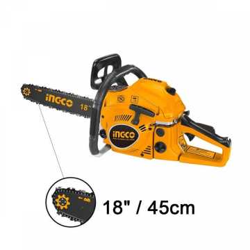 INGCO Αλυσοπρίονο Βενζίνης 2.5HP με 45cm Λάμα GCS5451811 INGCO Αλυσοπρίονο Βενζίνης 2.5HP με 45cm Λάμα GCS5451811