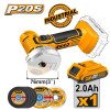 INGCO Μίνι Τροχός Κοπής Μπαταρίας 76mm 20V Li-Ion CAGLI76012E