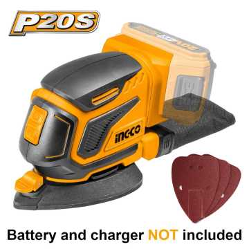 INGCO Τριβείο Χούφτας Τριγωνικό Μπαταρίας 20V Li-Ion SOLO CDSLI2051