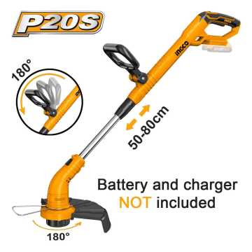 INGCO Θαμνοκοπτικό Μπαταρίας 20V Li-Ion SOLO CGTLI20018