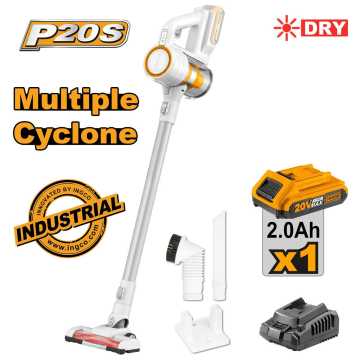 INGCO Σκούπα Stick Cyclone Μπαταρίας 20V Li-Ion CVLI2006 INGCO Σκούπα Stick Cyclone Μπαταρίας 20V Li-Ion CVLI2006