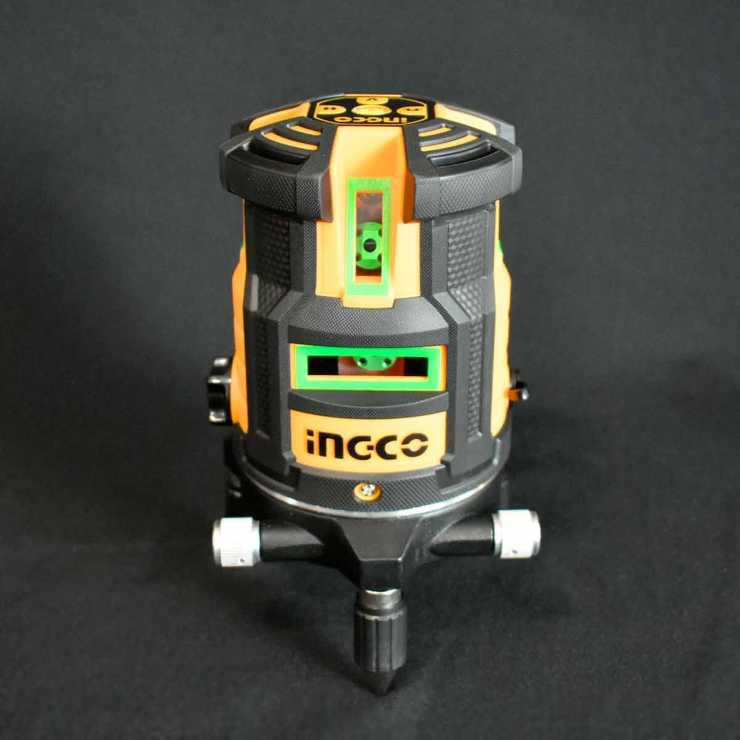 Ingco Αυτοαλφαδιαζόμενο Laser με 5 Πράσινες Δέσμες HLL305205