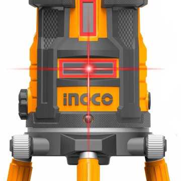 Ingco Αυτοαλφαδιαζόμενο Laser Σταυρού με 5 Κόκκινες Δέσμες HLL306505