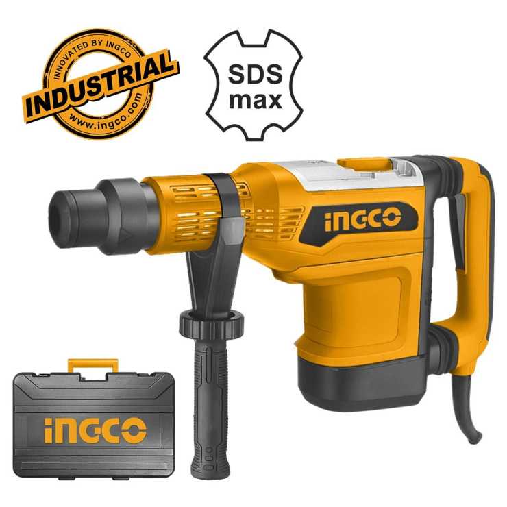 INGCO Πιστολέτο Περιστροφικό Κρουστικό 1500W SDS max 9kg RH1500528