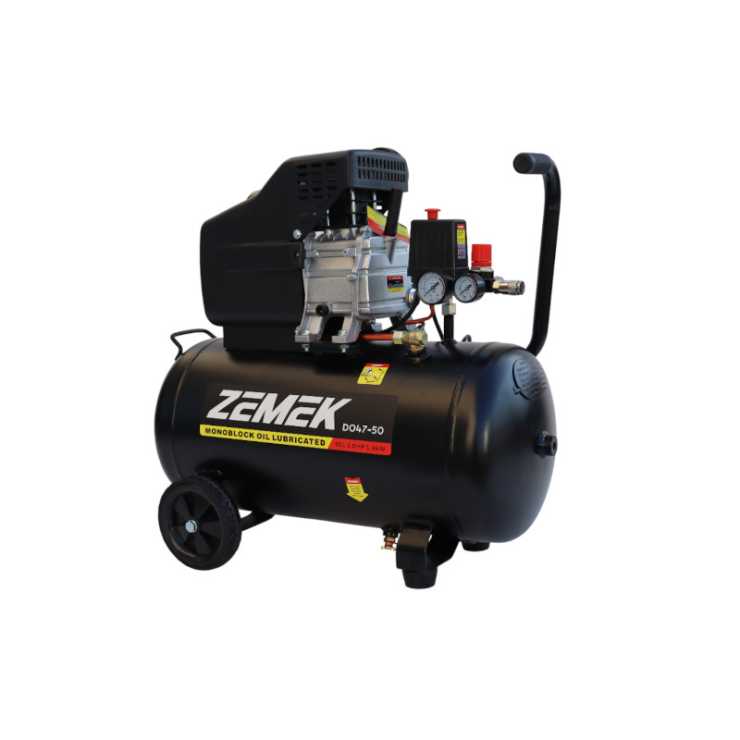 Zemek DO47-50 Αεροσυμπιεστής Μονομπλόκ Λαδιού 2HP 50Lt 8Bar 95000010