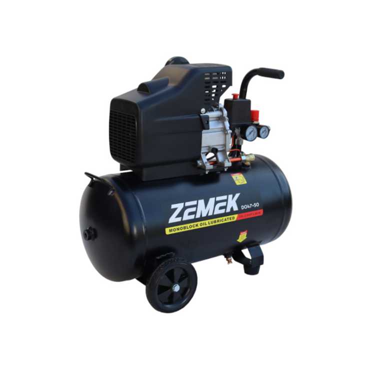 Zemek DO47-50 Αεροσυμπιεστής Μονομπλόκ Λαδιού 2HP 50Lt 8Bar 95000010