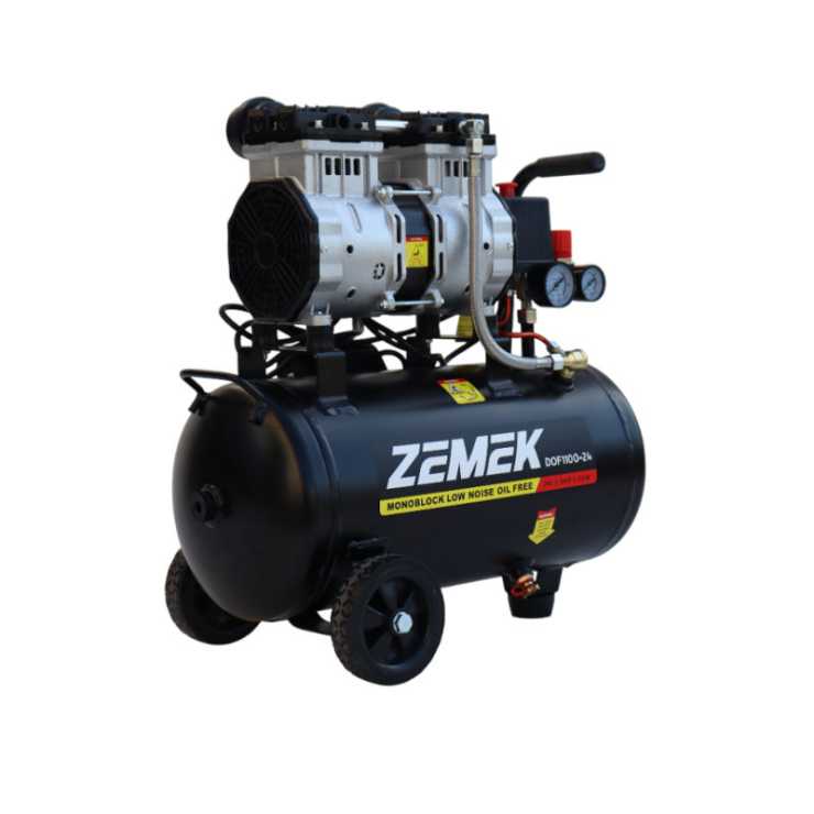 Zemek DOF1100-24 Αθόρυβος Αεροσυμπιεστής Χωρίς Λάδι 1.5HP 24Lt 8Bar 95000012