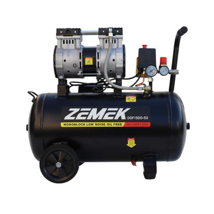 Zemek DOF1100-24 Αθόρυβος Αεροσυμπιεστής Χωρίς Λάδι 1.5HP 24Lt 8Bar 95000013