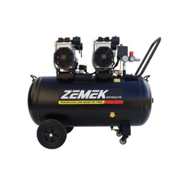 Zemek DOF1500x2-100 Αθόρυβος Αεροσυμπιεστής Χωρίς Λάδι με 2 Αντλίες 3.5HP 100Lt 8Bar 95000014