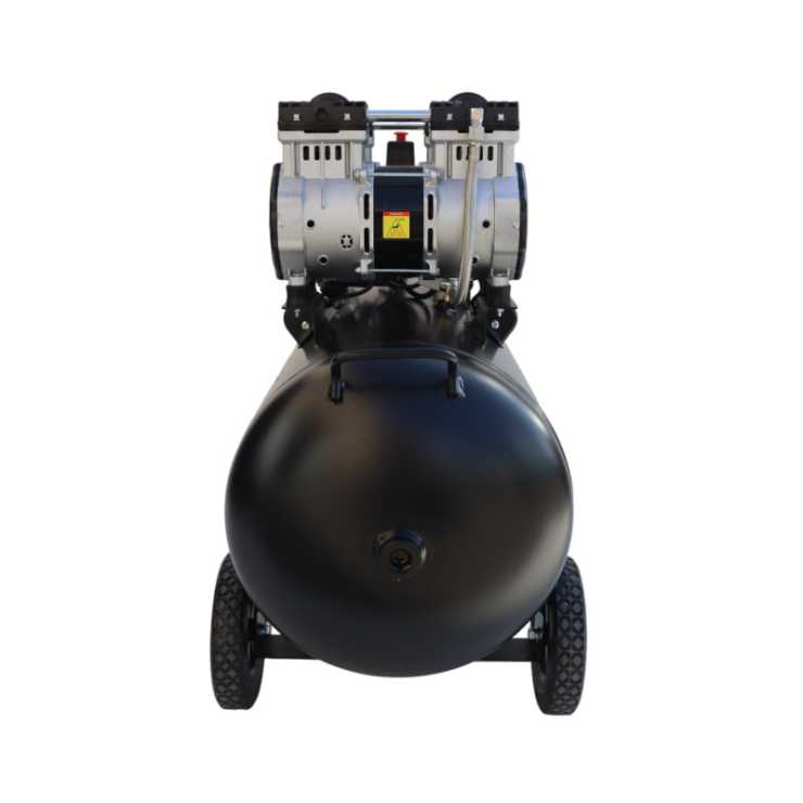 Zemek DOF1500x2-100 Αθόρυβος Αεροσυμπιεστής Χωρίς Λάδι με 2 Αντλίες 3.5HP 100Lt 8Bar 95000014