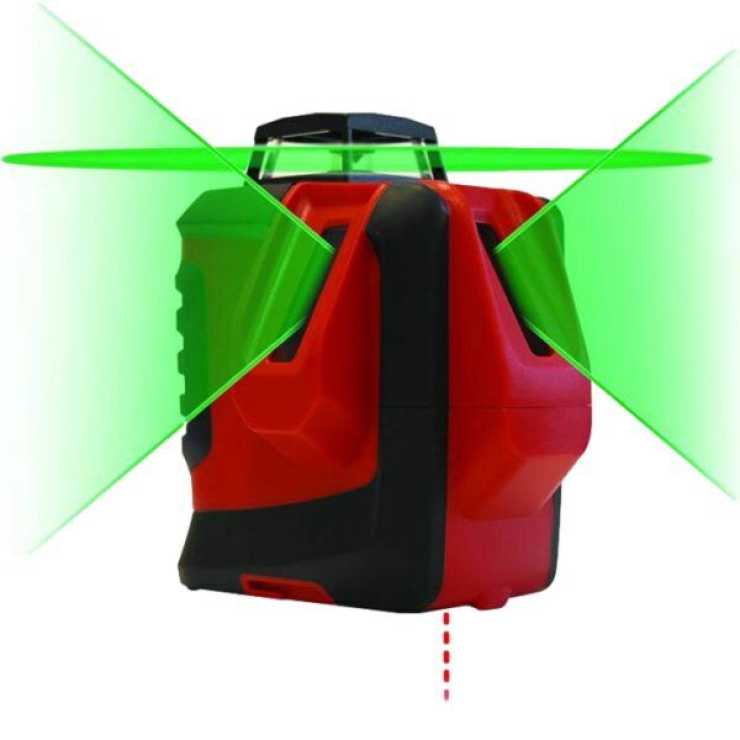 METRICA Αλφάδι Laser Με Πράσινη Δέσμη & Καλυπτόμενη Απόσταση 25-30m M61380