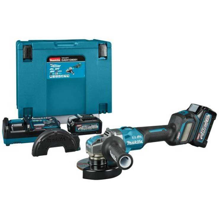 MAKITA ΓΩΝΙΑΚΟΣ ΤΡΟΧΟΣ ΡΥΘΜΙΖΌΜΕΝΟΣ XGT 40Vmax 125mm X-Lock, AWS GA041GM201