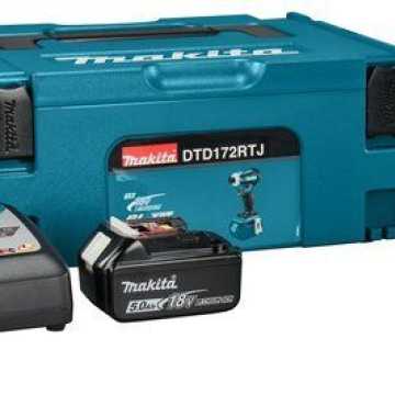 MAKITA ΠΑΛΜΙΚΟ ΚΑΤΣΑΒΙΔΙ LXT 18V 1/4 "- 180 Nm - BL DTD172RTJ