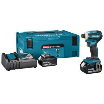MAKITA ΠΑΛΜΙΚΟ ΚΑΤΣΑΒΙΔΙ LXT 18V 1/4 "- 180 Nm - BL DTD172RTJ MAKITA ΠΑΛΜΙΚΟ ΚΑΤΣΑΒΙΔΙ LXT 18V 1/4 "- 180 Nm - BL DTD172RTJ