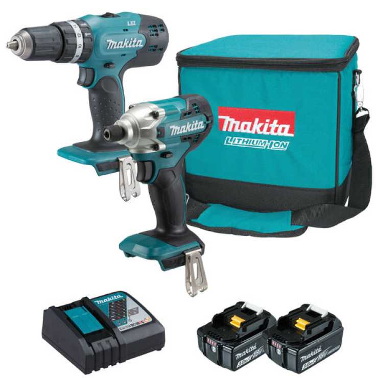 MAKITA ΣΕΤ ΕΡΓΑΛΕΙΩΝ DHP453 + DTD156 + 2xBL1830B+DC18RC 18V/3.0Ah DLX2336X