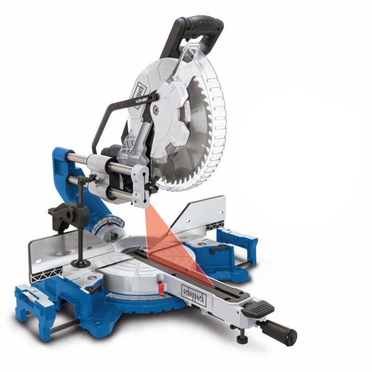 Scheppach ΦΑΛΤΣΟΠΡΙΟΝΟ RADIAL Φ305mm 2000W ΜΕ LASER & SOFT START SYSTEM HM305SL