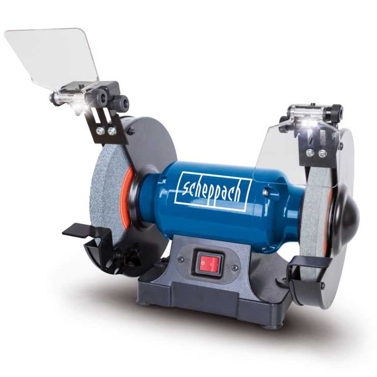 Scheppach ΔΙΔΥΜΟΣ ΤΡΟΧΟΣ Φ200mm 500W ΜΕ ΦΩΣ ΕΡΓΑΣΙΑΣ LED SM200L