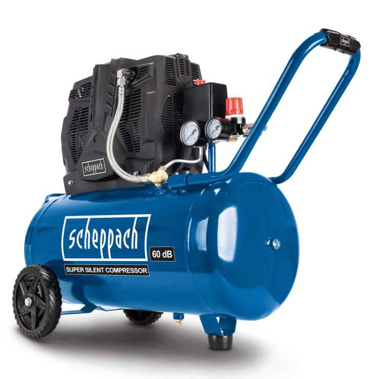 Scheppach ΑΕΡΟΣΥΜΠΙΕΣΤΗΣ 2 ΚΥΛΙΝΔΡΩΝ ΑΘΟΡΥΒΟΣ 50lt, 1500W HC51Si