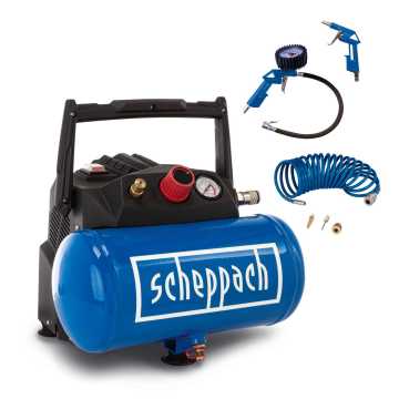 Scheppach ΑΕΡΟΣΥΜΠΙΕΣΤΗΣ 6L 1200W, OIL FREE HC06