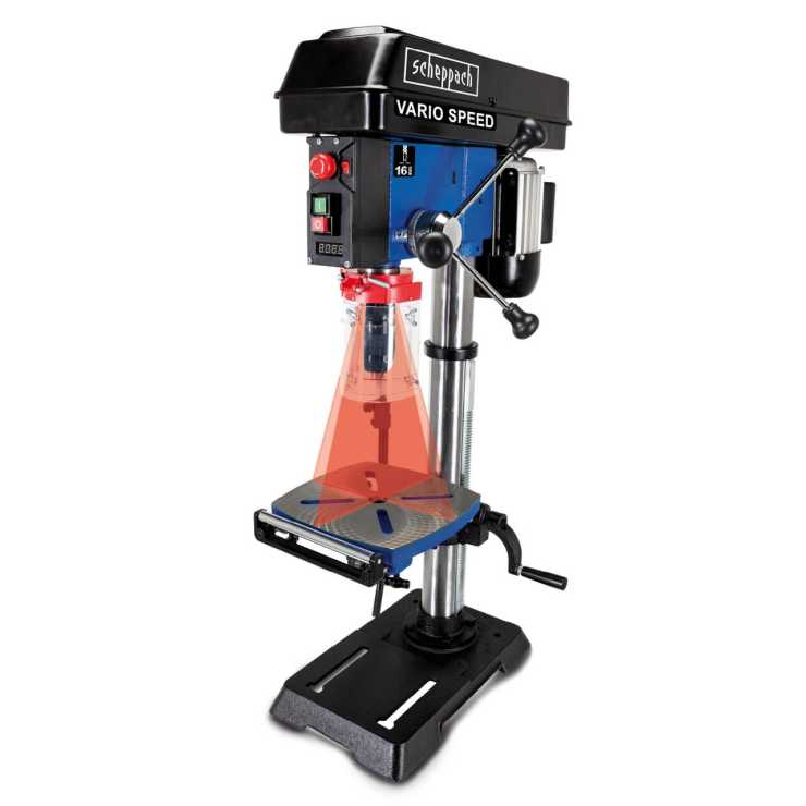 Scheppach ΚΟΛΩΝΑΤΟ ΔΡΑΠΑΝΟ PRO 550W LASER ΜΕ DIGITAL DISPLAY DP18VARIO