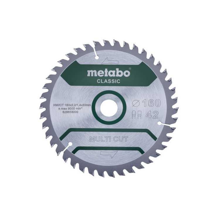 Metabo Πριονόδισκος “multi cut – classic”, 160×20 Z42 FZ/TZ 5° /B 628658000 Metabo Πριονόδισκος “multi cut – classic”, 160×20 Z42 FZ/TZ 5° /B 628658000