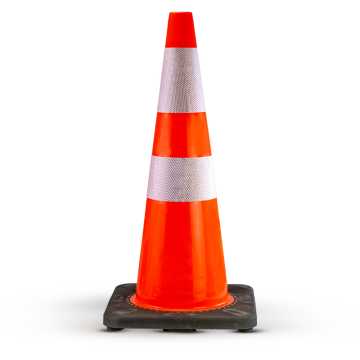 BORMANN Pro BPP2486 Κώνος Οδικής Σήμανσης Pvc, Ύψος 71cm, Βαριά Βάση 051831