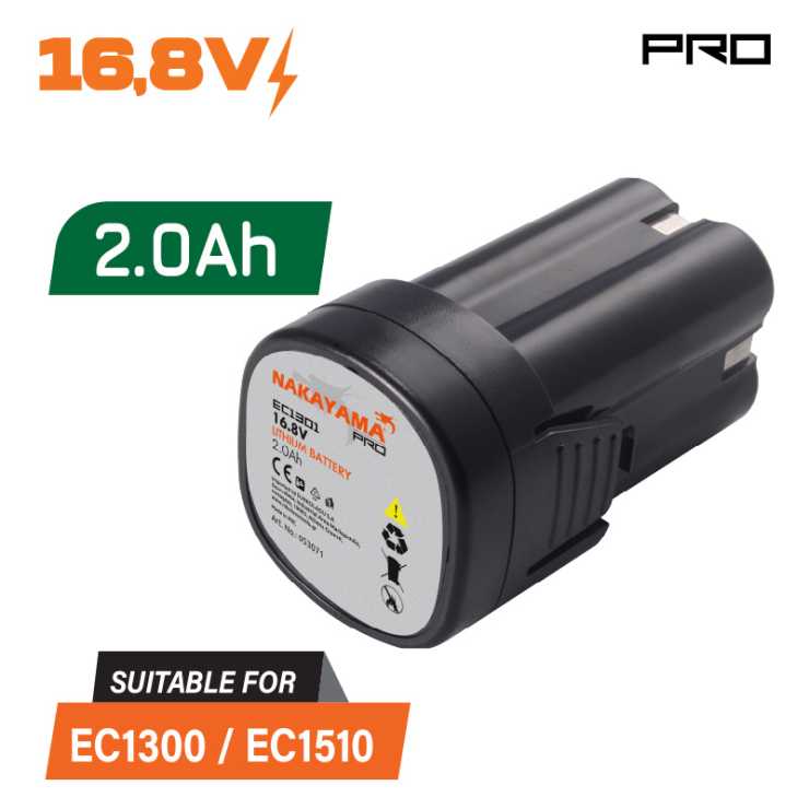 NAKAYAMA PRO EC1301 Μπαταρία 16.8V,2.0Ah,για Ψαλίδι Κλάδου EC1300 053071