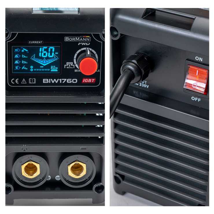 BORMANN Pro BIW1760 Ηλεκτροκόλληση Inverter,Synergic,Απόδοση 160Α/60%,Μεγ.Ηλεκτρόδιο 4mm 061960