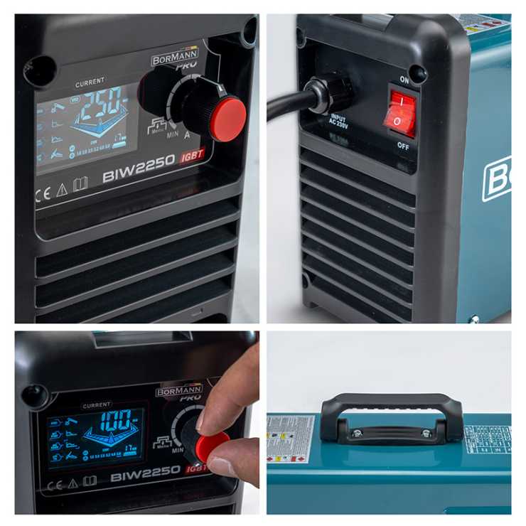 BORMANN Pro BIW2250 Ηλεκτροκόλληση Inverter,Synergic,Απόδοση 250Α/60%,Μεγ.Ηλεκτρόδιο 5mm 061984