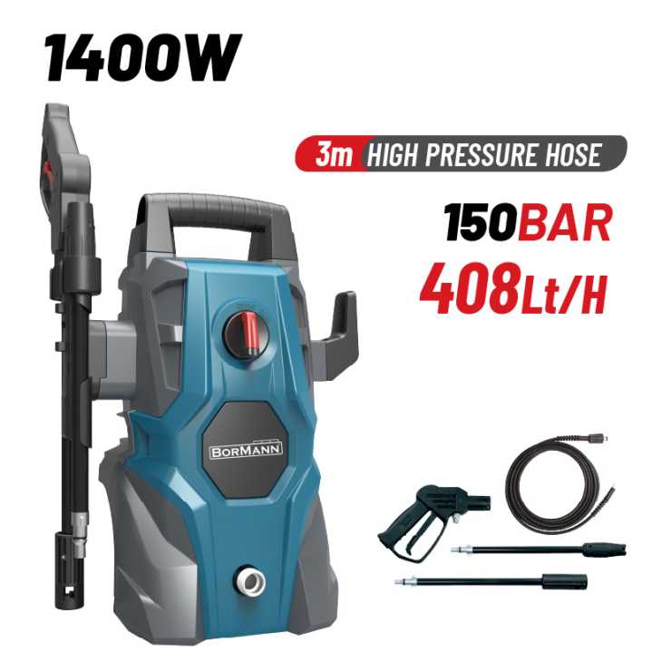 BORMANN BPW1720 Πλυστικό Υψηλής Πίεσης 1400W,105Bar,408Lt/h 069645