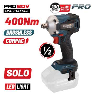 BORMANN Pro BBP5123 Μπουλονόκλειδο Compact,Brushless Μπαταρίας 20V,SOLO 070474