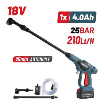 BORMANN Pro BPW1100 Πλυστικό Μπαταρίας 25Bar,180Lt/H,1.7Kg,4Ah,Πιστόλι με 5 Λειτουργίες 070481