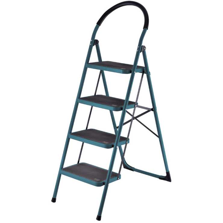 BORMANN Pro BHL6014 Σκαλοκάθισμα Μεταλλικό Heavy Duty,4 Σκαλιά,Αντιολισθητικά με Αφρώδη Λαβή 077404