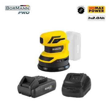 BORMANN BCD4100 Τριβείο Έκκεντρο Μπαταρίας 20V Li-Ion με Μπαταρία 2.0Ah & Φορτιστή 078456 BORMANN BCD4100 Τριβείο Έκκεντρο Μπαταρίας 20V Li-Ion με Μπαταρία 2.0Ah & Φορτιστή 078456