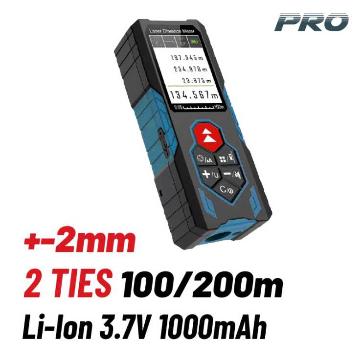 BORMANN Pro BDM7100 Μετρητής Απόστασης, 2 Δεσμών Laser 100/200m 078920