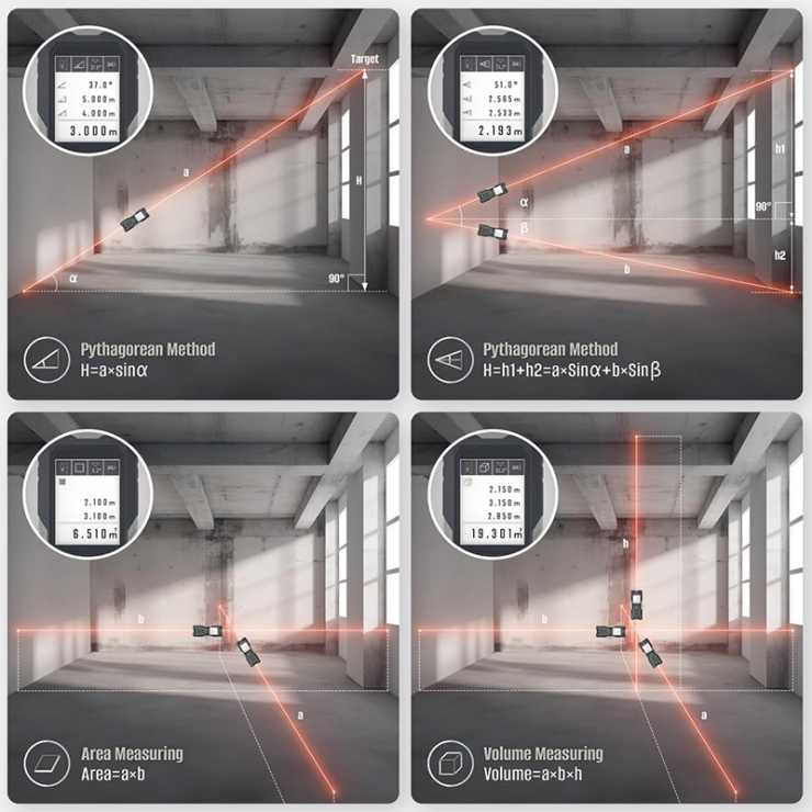BORMANN Pro BDM7100 Μετρητής Απόστασης, 2 Δεσμών Laser 100/200m 078920