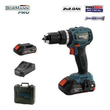 Bormann pro BBP5144 Σετ Δραπανοκατσάβιδο Compact Brushless μπαταρίας 20V Li-Ion με 2 Ταχύτητες 078968 Bormann pro BBP5144 Σετ Δραπανοκατσάβιδο Compact Brushless μπαταρίας 20V Li-Ion με 2 Ταχύτητες 078968