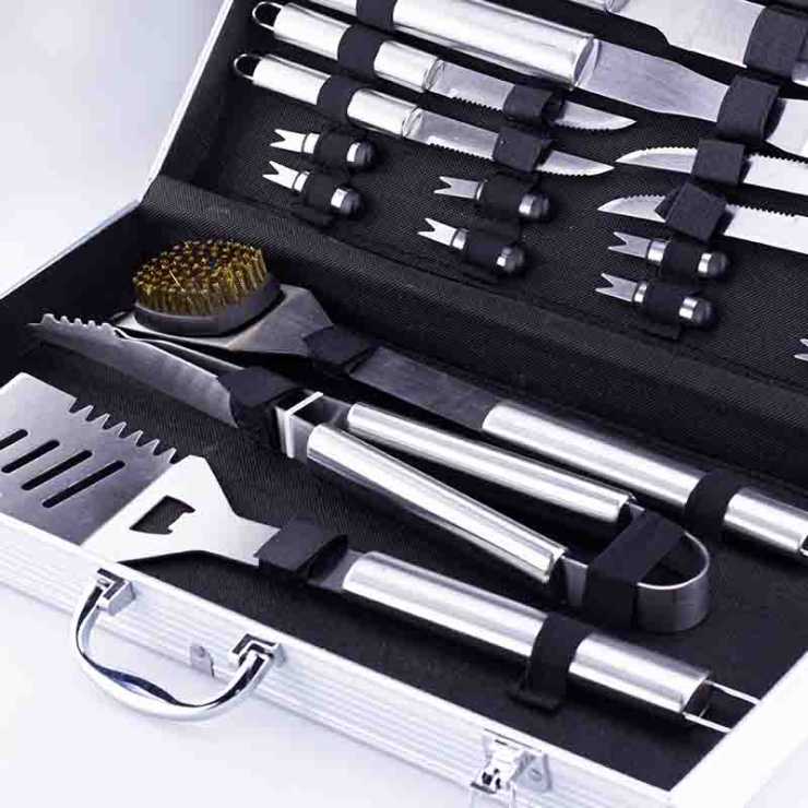 BORMANN Elite BBQ1015 Εργαλεία BBQ Σετ 16τμχ Inox Βαλίτσα 033349