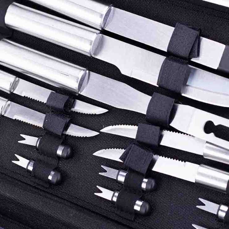 BORMANN Elite BBQ1015 Εργαλεία BBQ Σετ 16τμχ Inox Βαλίτσα 033349