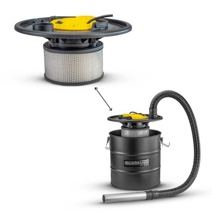 BORMANN BVC1000 Σκούπα Στάχτης 1200W με Λειτουργία Φυσήματος 036258