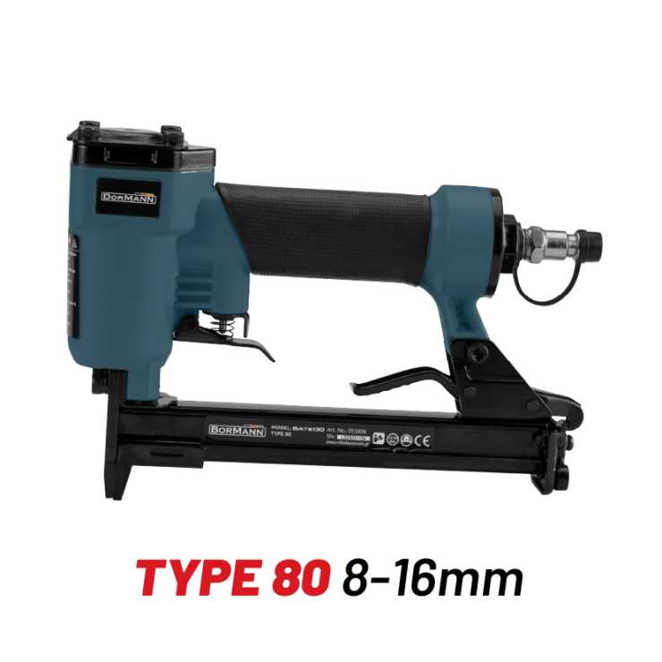 BORMANN BAT6130 Καρφωτικό Αέρος Δίχαλο Τύπου 80 (8-16mm) 055808