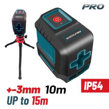 BORMANN Pro BDM6700 Αλφάδι Laser Σταυρού Red Line 15m, Σετ Με Εύκαμπτο Mini Τρίποδο 30cm 063476