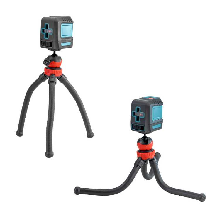 BORMANN Pro BDM6700 Αλφάδι Laser Σταυρού Red Line 15m, Σετ Με Εύκαμπτο Mini Τρίποδο 30cm 063476