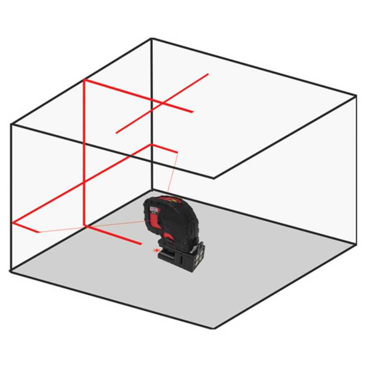 BORMANN Pro BDM6700 Αλφάδι Laser Σταυρού Red Line 15m, Σετ Με Εύκαμπτο Mini Τρίποδο 30cm 063476