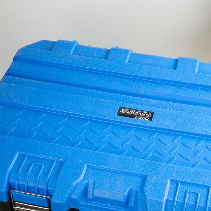 BORMANN Pro BTB3356 Εργαλειοθήκη Πλαστική "Snake" με Ρόδες, Tηλεσκοπική Λαβή & Ταμπακέρα 066026