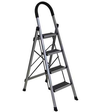 BORMANN BHL7034 Σκάλα Αλουμινίου Οικιακής Χρήσης 3+1 Σκαλιά, Αντιολισθητική 069966