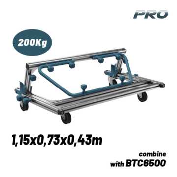 BORMANN Pro BTC6502 Καρότσι Μεταφοράς Πλακιδίων Αλουμινίου, Πτυσσόμενο,Μέγιστο Βάρος 200kg 071457